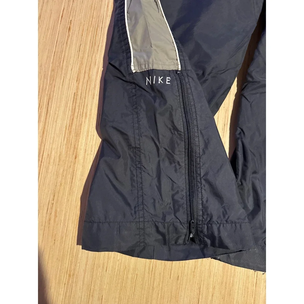 Nike Vintage Windbreaker Track Pants Navy Grey Mesh Lined XL Mens Athletic 37
